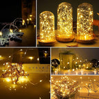 Christmas Fairy Lights 24-Pack, 7ft 20 LED Battery Twinkle Lights