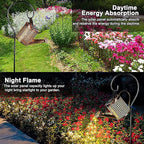Backyard Solar Garden Lanterns, Metal Waterproof LED