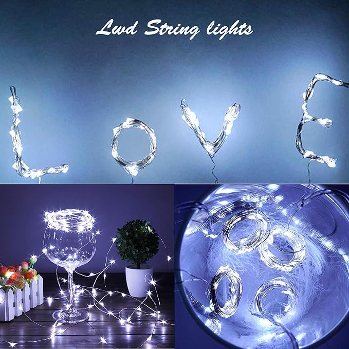 Solar Wine Bottle Lights Outdoor, 20 LED Cork Lights for Wine Bottles Waterproof, Fairy Lights Solar for Wedding Party Garden Patio Decor, Suitable for Most Wine Bottle Mouths-Cool White (8 Pack)