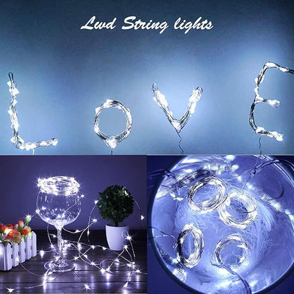 Solar Wine Bottle Lights Outdoor, 20 LED Cork Lights for Wine Bottles Waterproof, Fairy Lights Solar for Wedding Party Garden Patio Decor, Suitable for Most Wine Bottle Mouths-Cool White (8 Pack)