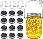 12-Pack LED Patio String Lights, Waterproof Outdoor