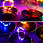 8-Pack Patio String Lights, Weatherproof LED