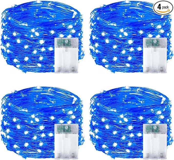 Christmas Backyard String Lights, 16ft 50 LED Waterproof