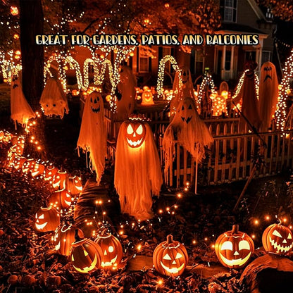 Halloween Fairy Lights 8-Pack, 16ft 50 LED Battery Twinkle Lights