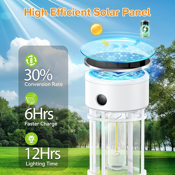 LETMY 12 Pack Solar Pathway Lights Outdoor, Bright Solar Lights Outdoor Waterproof IP65, Solar Garden Lights Outdoor for Yard Walkway Driveway Landscape Garden Decor （White）