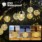 Christmas Backyard String Lights, 16ft 30 LED Waterproof