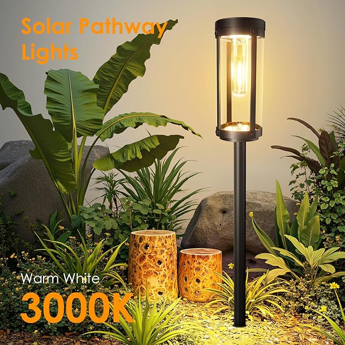 Solar Pathway Lights 6-Pack, Yard LED