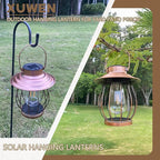 Backyard Solar Lanterns, Waterproof LED Outdoor Lights
