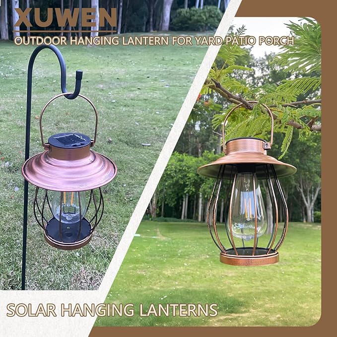 Backyard Solar Lanterns, Waterproof LED Outdoor Lights