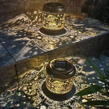 Mushroom Solar Lanterns Outdoor Waterproof Hanging,Garden Decor Metal Watering can Lights,Solar Lights Mushroom Gifts for Women Mom Decorative Lanterns for Patio,Lawn,Porch,Pathway,Garden Deco