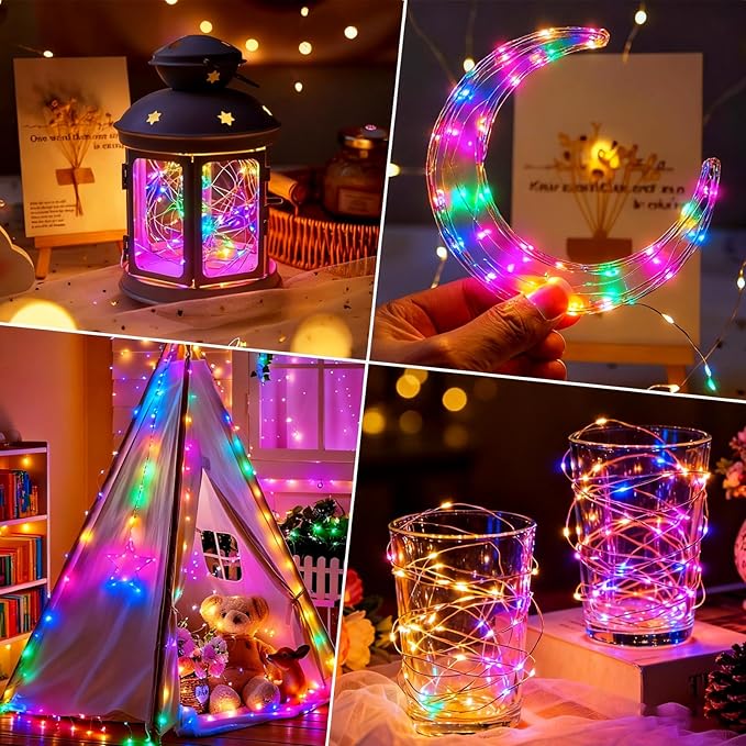 Christmas Fairy Lights 10-Pack, 10ft 30 LED Battery Twinkle Lights