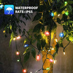 100 LED Christmas Twinkle Lights, 33ft Waterproof for Patio