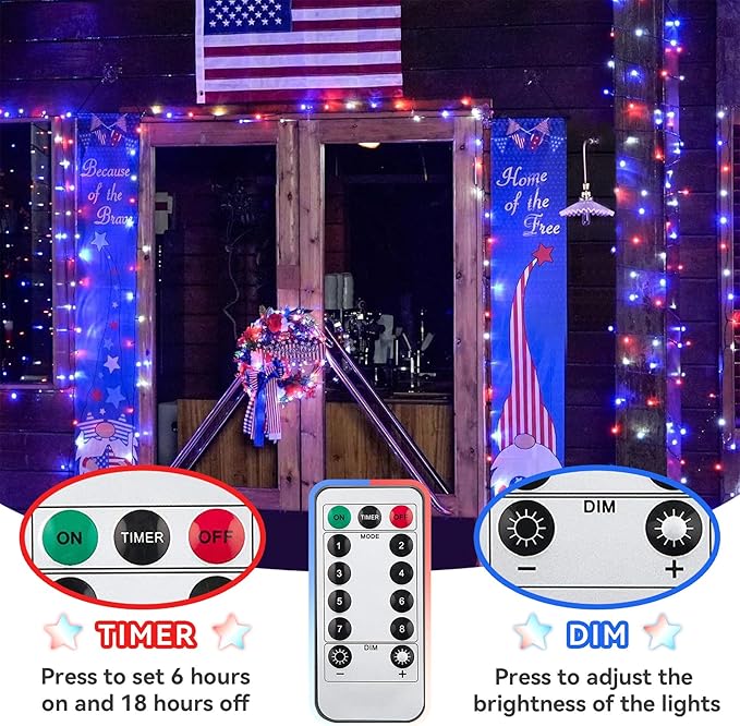 33ft White Outdoor Edison String Lights, Weatherproof