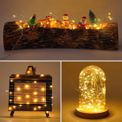 16ft Warm White String Lights for Yard, Waterproof LED