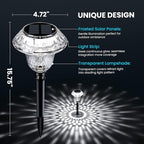 8-Pack Solar Landscape Lights for Walkway