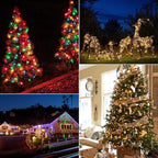 2-Pack Christmas String Lights, 50 LED Waterproof Twinkle Lights