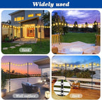 10ft String Light Hanging Poles 6-Pack, Metal