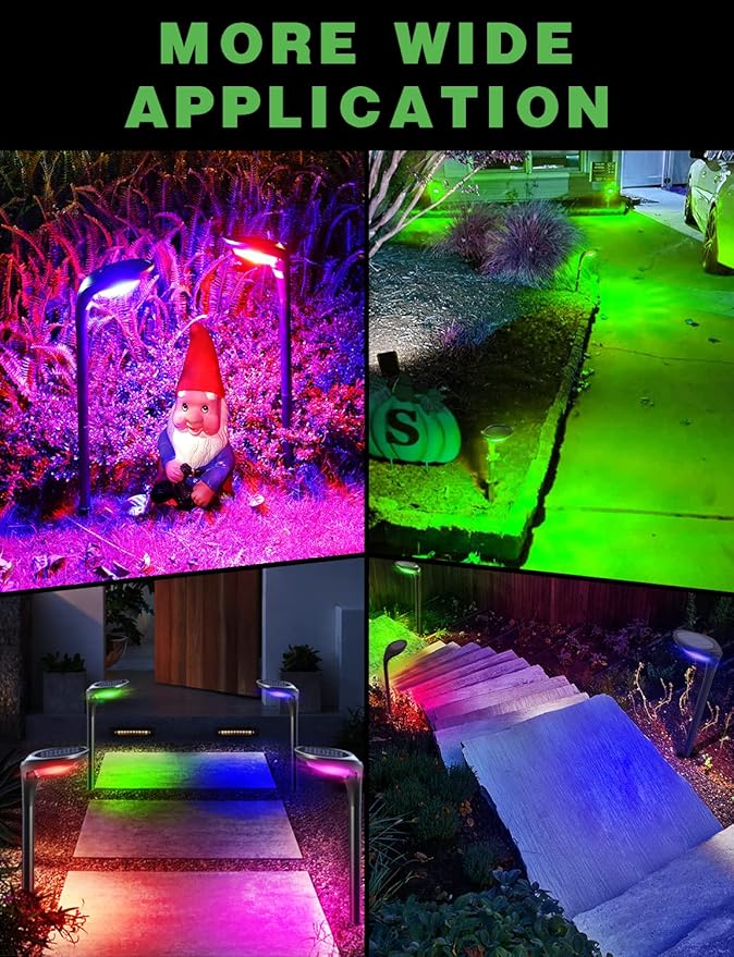 Solar Pathway Lights, Waterproof LED Driveway Lights