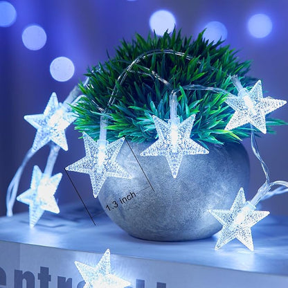 17ft White String Lights for Backyard, Waterproof LED