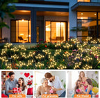 4-Pack Solar Pathway Lights, Waterproof LED Garden Lights