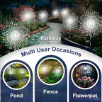 6-Pack White Solar Path Lights, Outdoor Garden LED