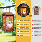 Classic Dragonfly Solar Lanterns for Yard, Waterproof LED