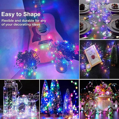 6-Pack Christmas String Lights, Waterproof Twinkle Lights