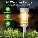 Solar Pathway Lights 8-Pack, Garden LED