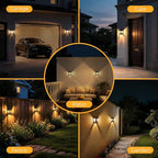 Solar Dock Lights 2-Pack, Waterproof LED