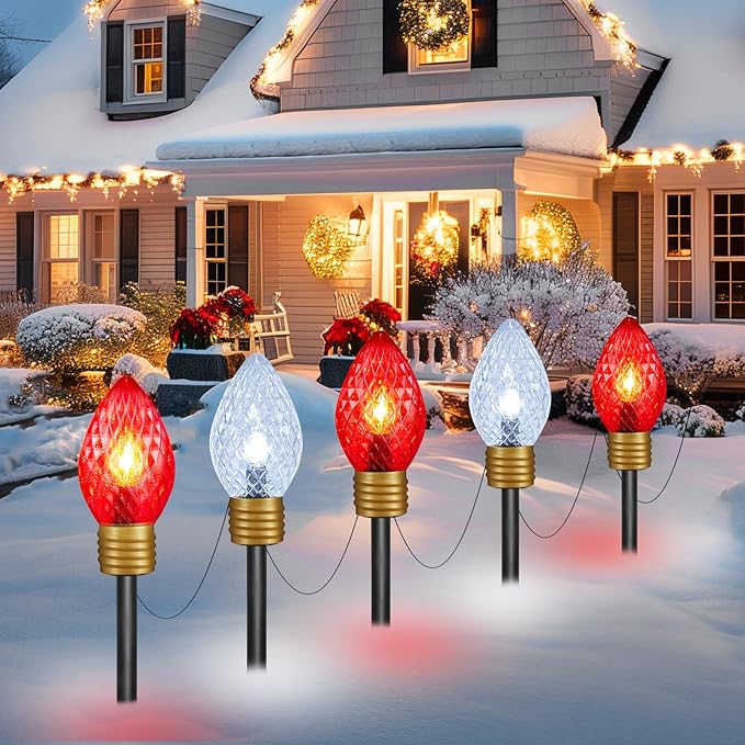 Christmas Pathway String Lights, 8.5ft C9
