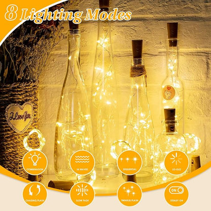 Christmas Fairy Lights 4-Pack, 20ft 60 LED Battery Twinkle Lights