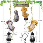 Dog Solar Lawn Figurine Light, Waterproof