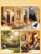 4-Pack Christmas String Lights, 160ft 400 LED Timer