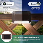 Solar Step Lights 16-Pack, Waterproof Patio