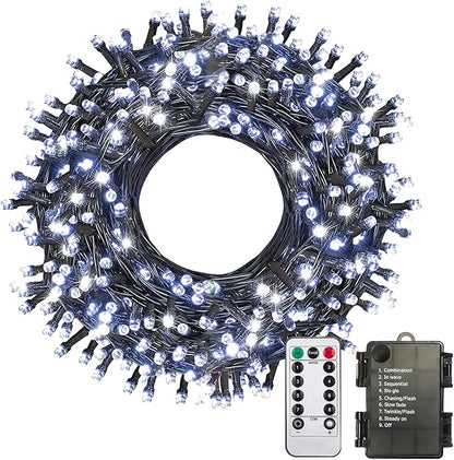 Christmas String Lights, 33ft 100 LED Waterproof Twinkle Lights