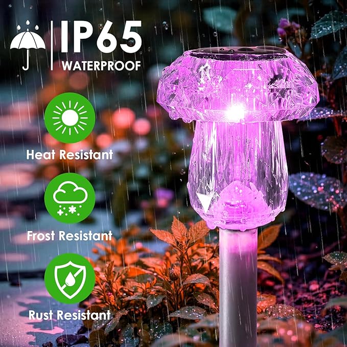 8-Pack Solar Landscape Lights for Garden