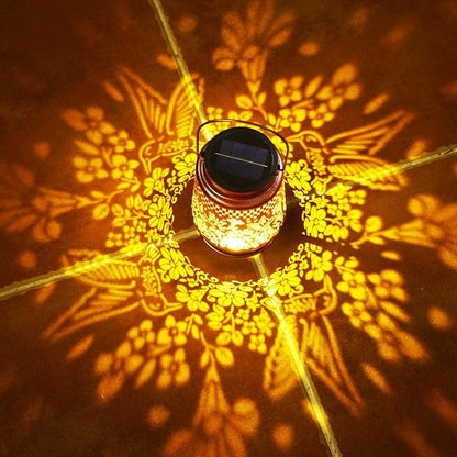 Homemory Solar Lanterns Outdoor Waterproof Hummingbird Lights Garden Decor, Birthday Gifts for Women Mom Grandma, LED Hanging Solar Lights for Yard, Patio, Backyard, Porch, Lawn
