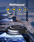 Solar Gutter Lights 12-Pack, Waterproof LED