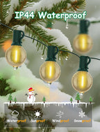 Christmas Backyard String Lights, 25ft 27 LED Waterproof