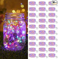 30-Pack Multicolor Yard String Lights, 7ft Weatherproof LED