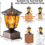 Outdoor Post Lighting Fixture, Bronze Weatherproof Post Light