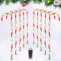 Red Solar Path Lights, Outdoor Driveway LED
