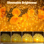 Christmas Yard String Lights 3-Pack, 33ft 100 LED Waterproof