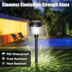 Multicolor Solar Pathway Lights 8-Pack, Driveway LED