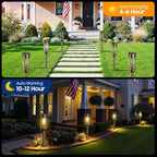 Bronze Solar Pathway Lights 8-Pack, Walkway LED
