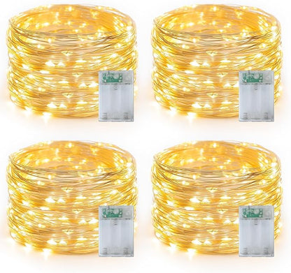16ft Warm White String Lights for Backyard, Waterproof LED