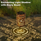 Hummingbird Solar Lantern Set 2-Pack, Decorative Yard Lighting