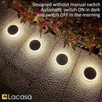 4-Pack IP68 Solar Landscape Lights for Walkway