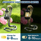 11.22" Solar Snake Garden Statue Light, Outdoor Decor