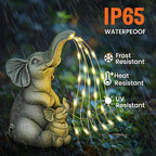Solar Elephant Garden Statue Light, Outdoor Decor